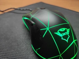 Миша Trust GXT 133 Locx Illuminated Gaming, Black, USB, оптична, 800/1200/2400/4000 dpi, 6 чутливих кнопок, LED підсвічування верхньої кришки з 4 режимами пульсуючого світла, 1.8 м (22988) фото від покупців 1