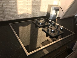 Комбінована варильна поверхня Luxor GH 62 SS захисна метал рамка + підставка Wok у подарунок чорний, інші кольори фото від покупців 1