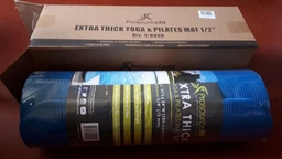 Коврик для йоги и фитнеса ProSource Extra Thick Yoga Pilates Mat 180x61x2.4 (PS-2010-grey), серый фото от покупателей 11