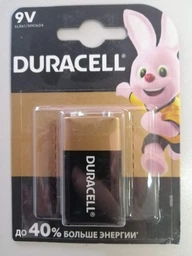 Щелочная батарейка Duracell 6LR61 MN1604 9V 1 шт (5000394077225) фото от покупателей 3