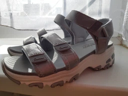 Жіночі сандалі Skechers D`Lites Fresh Catch Black/White 39,5 Чорний 31514-BLK фото от покупателей 3