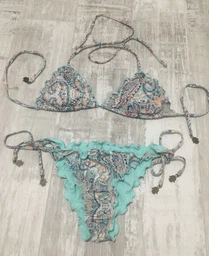 Нижняя часть купальника женская H&M 0188153_бирюз.абстр._03 34 Бирюзовая (KAY2000001308752) фото от покупателей 4