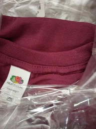 Футболка хлопковая длинная мужская Fruit of the loom Valueweight 0610360PE M Фиолетовая (5000000006458)