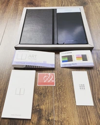 Подарочный набор Moleskine Art Скетчбук 13 х 21 см 104 страницы без линовки + 12 Цветных Акварельных Карандашей (8058647620404)