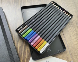 Подарочный набор Moleskine Art Скетчбук 13 х 21 см 104 страницы без линовки + 12 Цветных Акварельных Карандашей (8058647620404) фото от покупателей 4