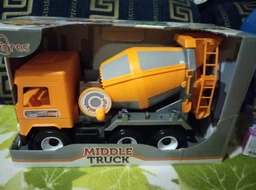Авто "Middle truck" бетонозмішувач (жовтий) в коробці