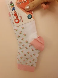Детские носки хлопковые для девочек Conte Kids Tip-Top 5С-11СП 273 18 р Белые/Светло-розовые (4810226197097) фото от покупателей 1