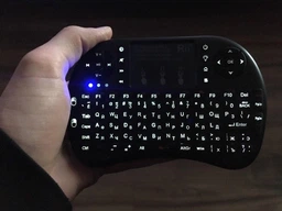 "Бездротова клавіатура міні Riitek Rii Mini i8+ NEW тачпад російсько-англійська розкладка з підсвічуванням (0550BS)