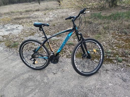 Велосипед Crossride Madman 27.5" 19" 2023 Чорно-блакитний (0184/19) фото від покупців 3