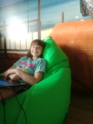 Крісло мішок груша Овал Coolki Оксфорд 600ДПУ XXL 130x90 Блакитний фото від покупців 4