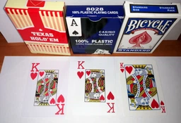 Карти гральні Duke Texas Hold'em, пластик, 54 листа 9.3х6.6х1.8 см Червоні (DN30766RED) фото від покупців 10