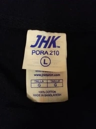 Футболка поло JHK T-shirt Pora 210 M Чорна (JHK Pora 210)