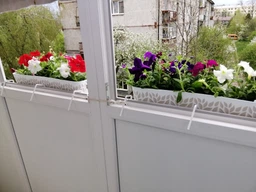 Вазон прямокутний Stefanplast Opera Cloe 18 х 50 х 17 см Графіт/світло-сірий (94403) фото от покупателей 4