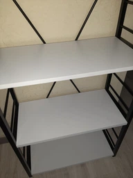 Этажерка 4/60 Ferrum-decor Серии Конект 120x60x28 белый ДСП Белое 16мм (XK00205) фото от покупателей 9