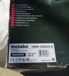 Насосная станция Metabo HWW 3300/25 G (600968000) фото от покупателей 10