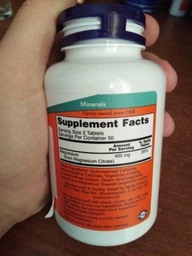 Микроэлемент Магний NOW Foods Magnesium Citrate 200 mg 250 Tabs фото от покупателей 4