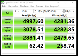 SSD диск Gigabyte Aorus NVMe Gen4 500GB M.2 2280 NVMe PCIe 4.0 x4 3D NAND TLC (GP-ASM2NE6500GTTD) фото от покупателей 18