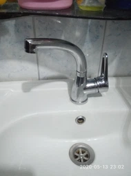 Змішувач AQUATICA HL Ø35 для раковини гусак вигнутий на гайці (9734000) фото от покупателей 1