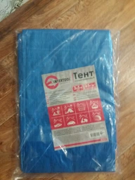 Тент водонепроникний, поліетиленовий (тарпаулін), щільність&nbsp;65 г/м², з люверсами,&nbsp;3*5 м INTERTOOL AB-0305 фото от покупателей 5