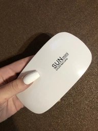 Гибридная лампа для маникюра и педикюра от USB LЕD+UV SUN mіnі для наращивания ногтей гель лака,&nbsp;6W, Розовая фото от покупателей 17