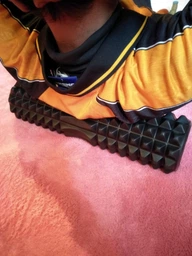 Масажний ролик EasyFit Grid Roller 33 см v.1.2 Чорний фото від покупців 2
