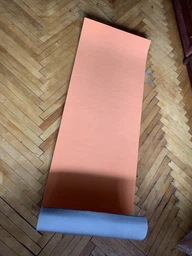 Килимок для фітнесу Champion 1800х600х12 оранжево-сірий фото від покупців 16