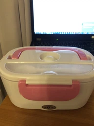 Сучасний термо Ланч Бокс з підігрівом The Electric Lunch Box Контейнер для розігріву їжі від розетки 220В помаранчевий (GS114775583396) фото від покупців 4