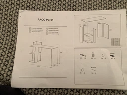 Стіл письмовий TVshka Paco 01 120x51.6x87.5 дуб артезіан/антрацит фото від покупців 5