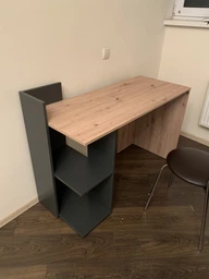 Стіл письмовий TVshka Paco 01 120x51.6x87.5 дуб артезіан/антрацит фото від покупців 6