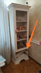 Пенал вітрина 1В2Ш Меблі-Сервіс Ірис Андерсон пайн