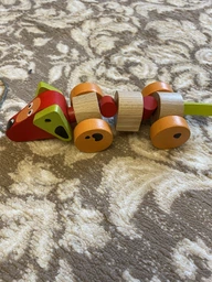 Деревянная игрушка каталка Cubika Такса (13623) фото от покупателей 8