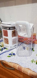 Контейнер для сипких продуктів ARDESTO Fresh вакуумний 1.7 л Білий (AR1317WP) фото від покупців 6