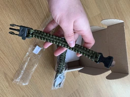 Браслет Paracord 5 в 1 Похідний Для Виживання з паракорда Оливковий (1001-226-01) фото від покупців 1