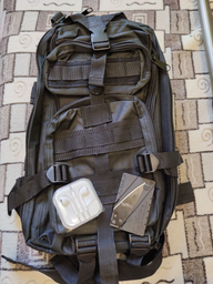Рюкзак тактичний B02, 20л (43х24х22 см), Чорний фото від покупців 1