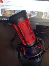 Мікрофон для ПК/для стрімінгу, подкастів HyperX Quadcast (4P5P6AA) фото от покупателей 1