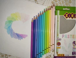 Олівці кольорові пастельні ZiBi Pastel 12 кольорів (ZB.2470) фото від покупців 6