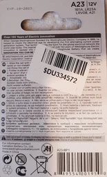 Батарейка Westinghouse Alkaline 12V A23 / LRV08