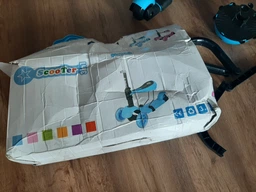 Самокат дитячий Scale Sports Kinder з сидінням і батьківською ручкою Божа корівка малиновий фото від покупців 9