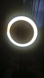 Кольцевая лампа 26 см с LED подсветкой (c креплением для телефона и кронштейн 210 см) фото от покупателей 1