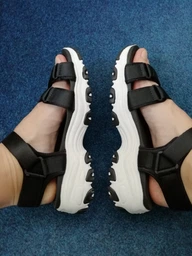Жіночі сандалі Skechers D`Lites Fresh Catch Black/White 39,5 Чорний 31514-BLK фото от покупателей 2
