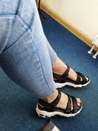 Жіночі сандалі Skechers D`Lites Fresh Catch Black/White 39,5 Чорний 31514-BLK