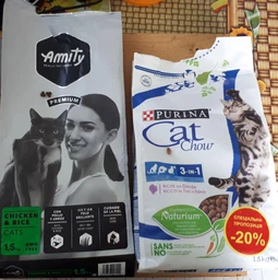 Сухой корм для кошек AMITY Chicken&Rice, с курицей и рисом, 500 г фото от покупателей 7