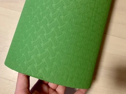 Килимок для йоги TPE+TC EasyFit ECO-Friendly 6 мм темно-зелений - салатовим (мат-каремат спортивний, йогамат для фітнесу, пілатесу) фото від покупців 2