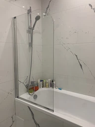 Шторка для ванны Besco PMD ambition 1S 75*130 хром прозрачная фото от покупателей 3