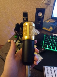 Конденсаторный микрофон ELIMA BM-800 BLACK GOLD + Звуковая карта ELIMA C-MEDIA 7.1 фото от покупателей 8