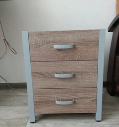 Тумба універсальна Ferrum-decor Вів'єн 3 50x41x40 чорний ДСП Дуб Сонома 16мм (XK00148) фото від покупців 7