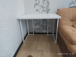 Комп'ютерний стіл Ferrum-decor Ханна 75x100x70 білий ДСП Дуб Артизан 32мм (FRD-106209) фото від покупців 1