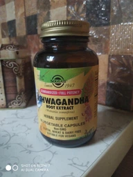 Ашваганда экстракт корня Solgar (Ashwagandha) 400 мг 60 капсул SOL04104