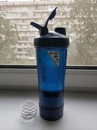 Шейкер спортивний BlenderBottle ProStak 22oz/650ml із 2-ма контейнерами Grey фото від покупців 8