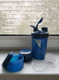 Шейкер спортивний BlenderBottle ProStak 22oz/650ml із 2-ма контейнерами Grey фото від покупців 9